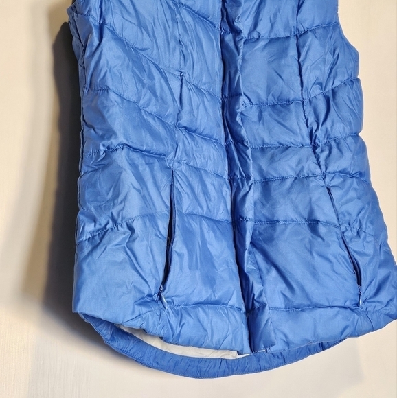 Northern Expedition Blue & Cream 50% Down Filled Puffer Vest Size L 12-14 - Picture 3 of 4